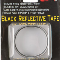 Isc Black Reflective Tape 1/2x24’’ & 1x24’’ - Harddrive Products