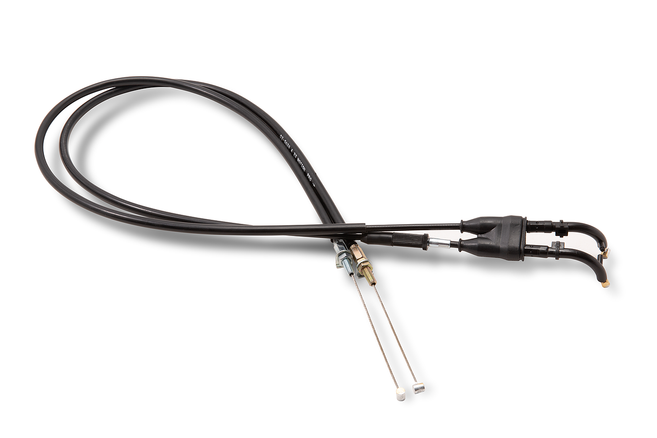 MOTION PRO Black Vinyl Throttle Cable Push Pull Set Hon