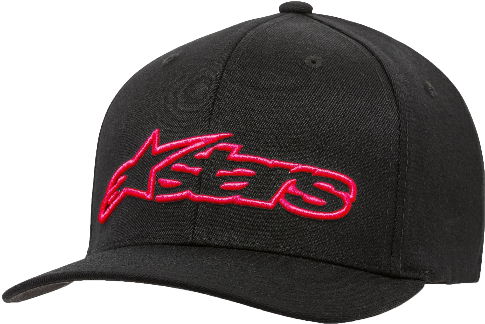 Alpinestars Blaze Flexfit Hat Charcoal Heather/black Sm/md - Black/Red / Large - X-Large