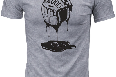 Highway 21 Blood Type Tee Heather Xl - Grey / 2X-Large - Harddrive Products