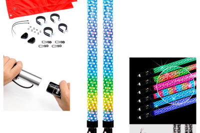 BOSS AUDIO Bluetooth 2’’ Fat Led Whip 1 Pr Whips