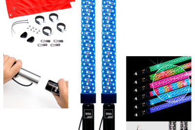 BOSS AUDIO Bluetooth 2’’ Fat Led Whip 1 Pr Whips