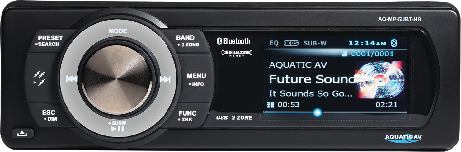 Aquatic Av Bluetooth Usb/mp3 Media Player Sirius/xm Ready - Harddrive Products