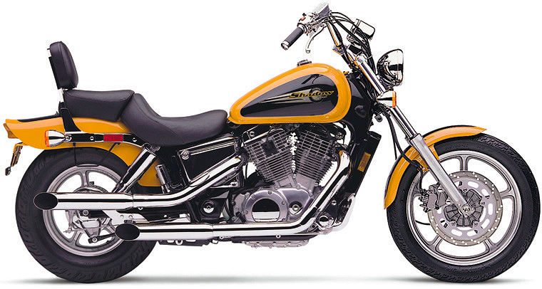 COBRA Blvd Slashcut Slip On Chrome Hon Vt1100 Spirit 97 07