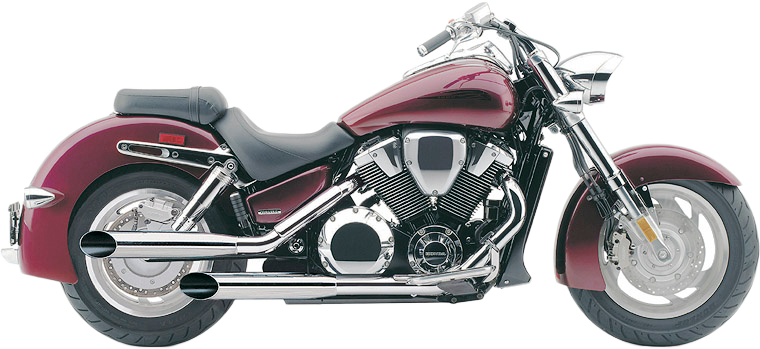 COBRA Blvd Slashcut Slip On Chrome Hon Vtx1800r/S/N/F/T 02 08