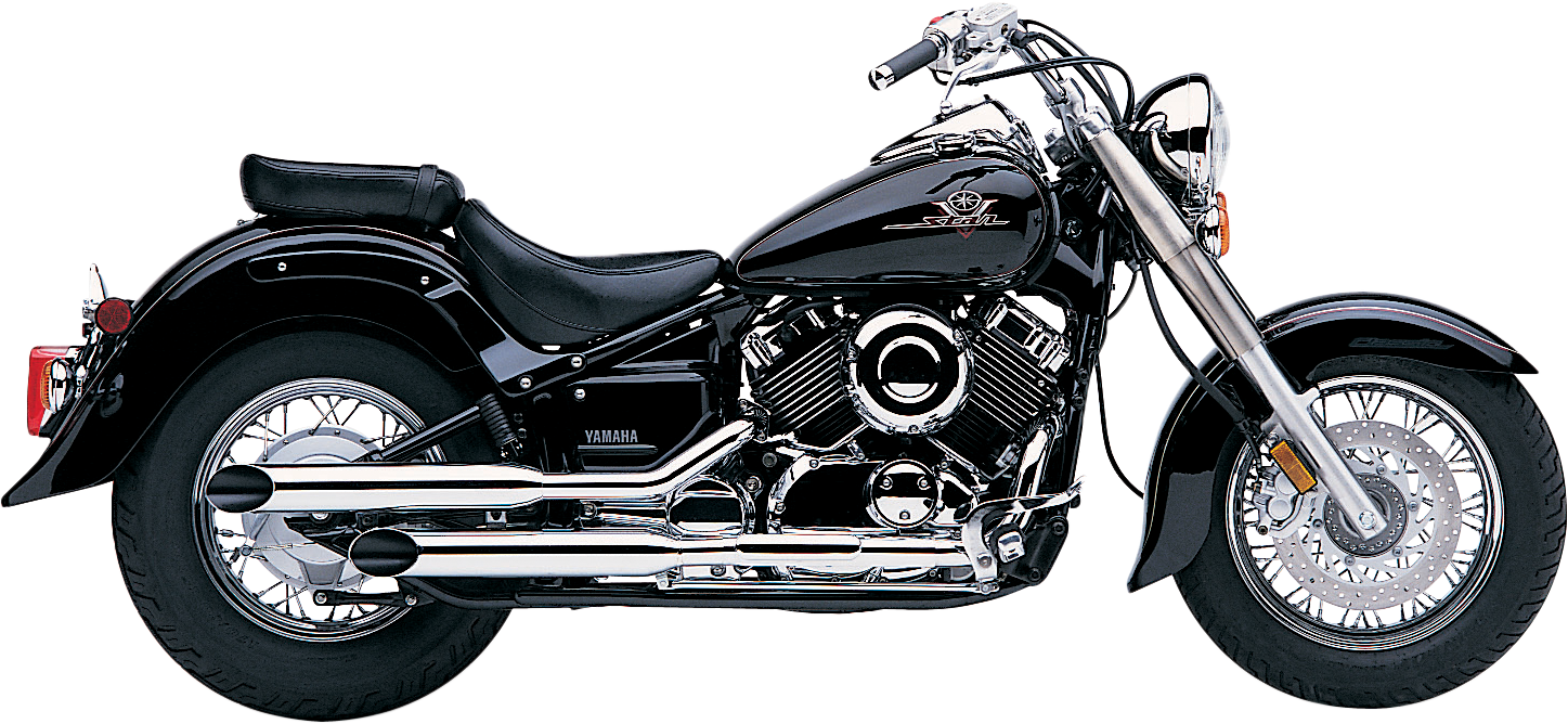 COBRA Blvd Slashcut Slip On Chrome Yam V Star 650