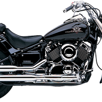 COBRA Blvd Slashcut Slip On Chrome Yam V Star 650