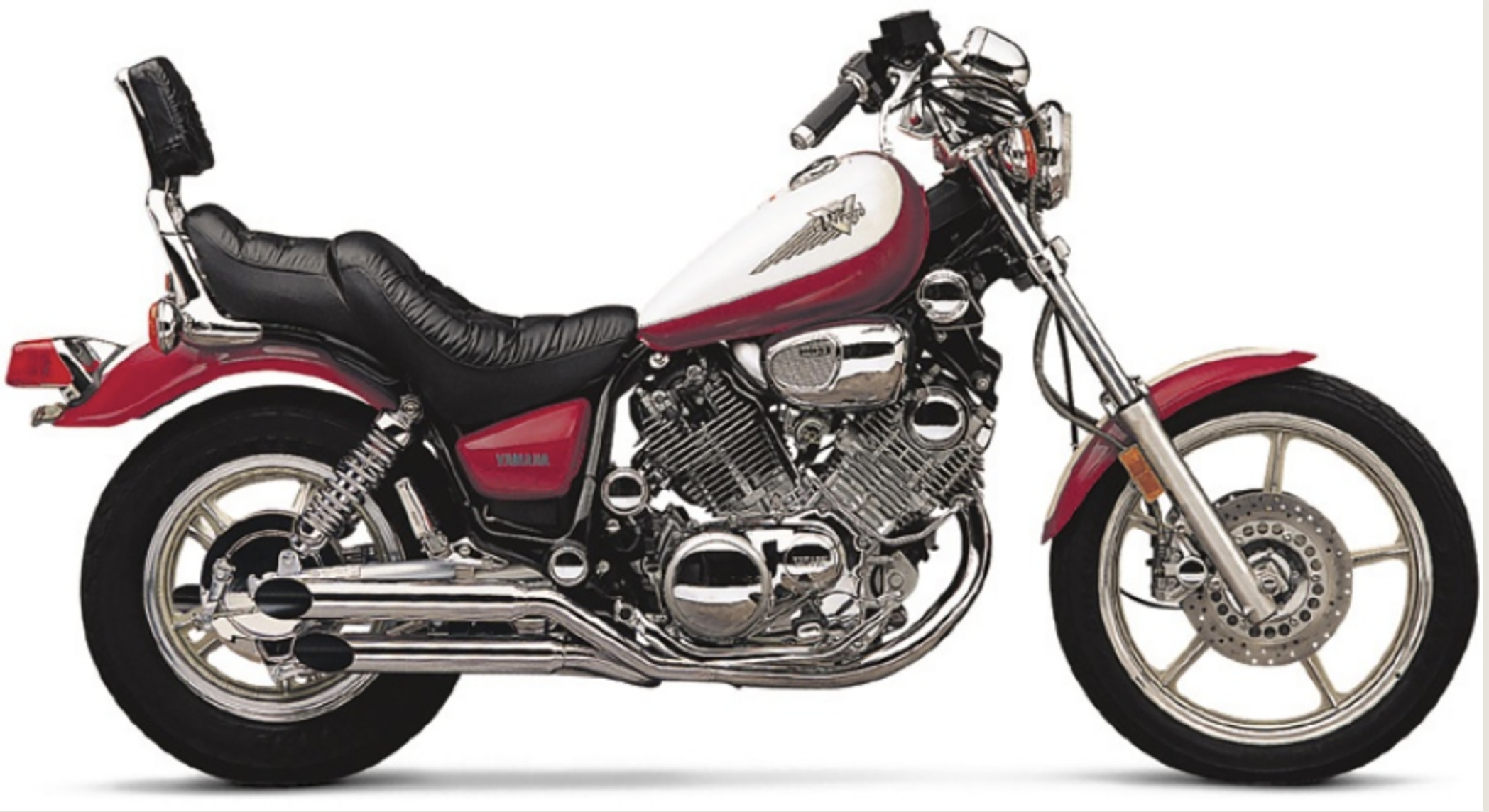 COBRA Blvd Slashcut Slip On Chrome Yam Virago 750/1100 84 99
