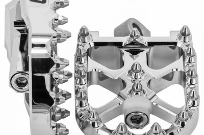 Flo Motorsports Bmx Style Footpegs Chrome - Harddrive Products