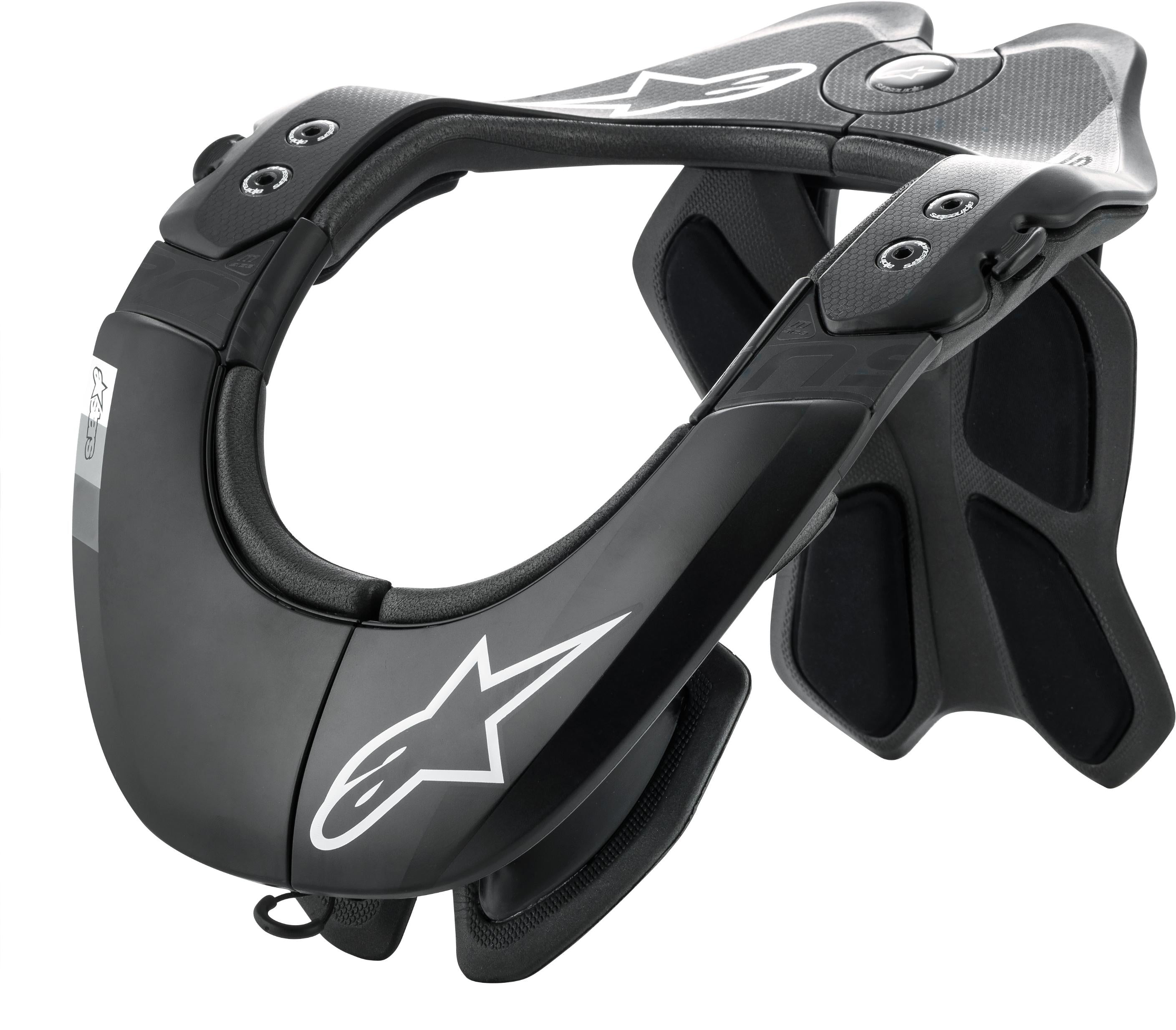 Alpinestars Bns Tech-2 Neck Support Black/cool Grey Lg-xl - Black/Grey - Bicycle Collection