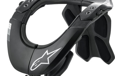 Alpinestars Bns Tech-2 Neck Support Black/cool Grey Lg-xl - Black/Grey - Bicycle Collection