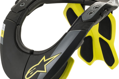 Alpinestars Bns Tech-2 Neck Support Black/yellow Lg-xl - Black/Yellow / X-Small - Medium - Bicycle Collection