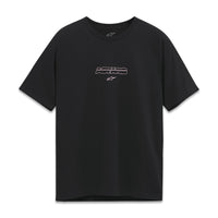 Alpinestars Bold Type Back Csf Ss Tee Slate Blue Xl - Black / 2X-Large