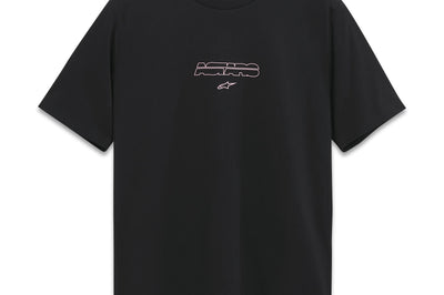 Alpinestars Bold Type Back Csf Ss Tee Slate Blue Xl - Black / 2X-Large