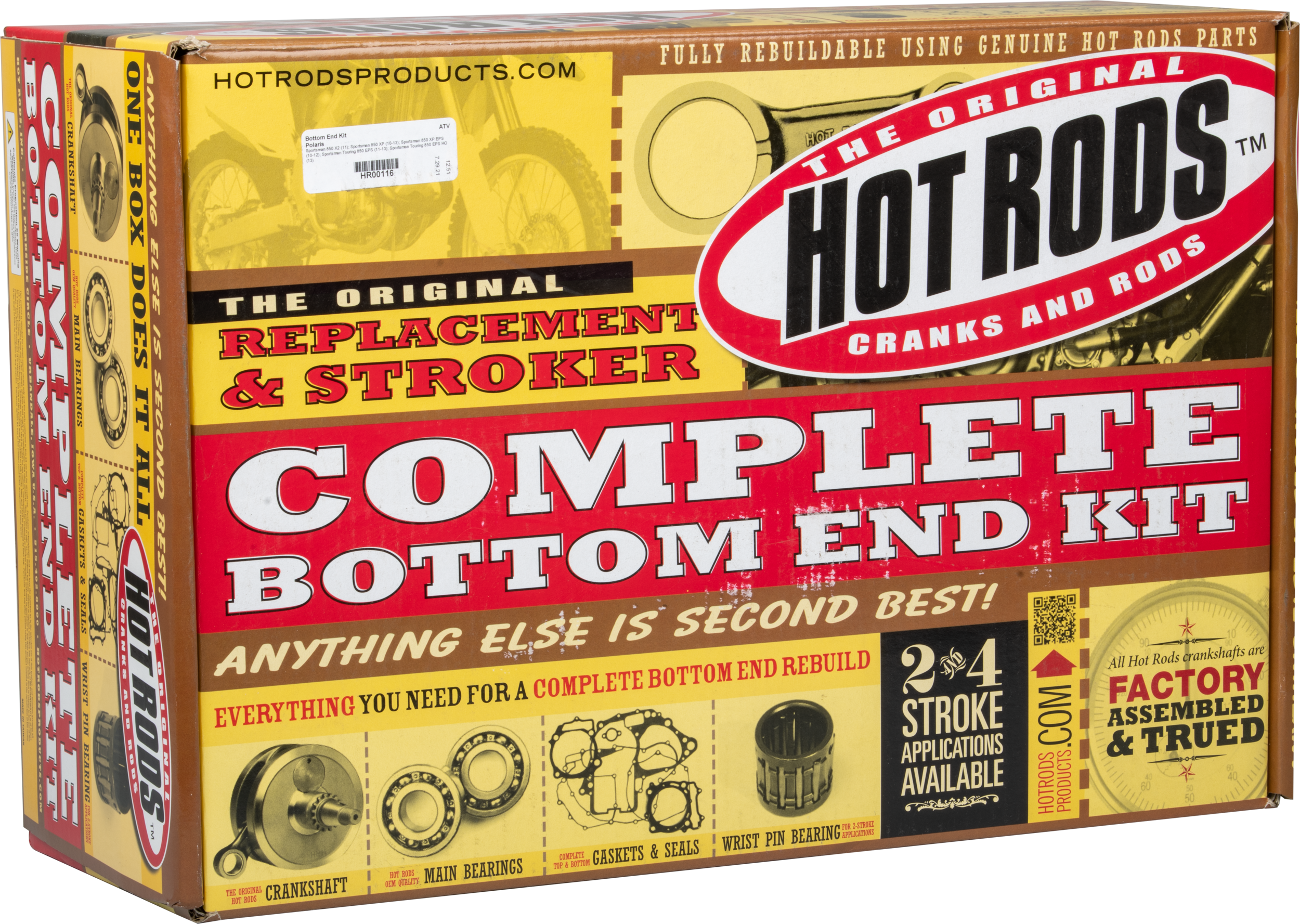 Hot Rods Bottom End Kit Pol - Atv Performance Products