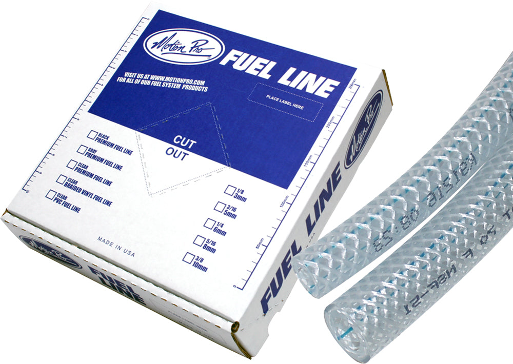 Motion Pro Braided Vinyl Fuel Line 5/16’’x25’ - Watercraft Collection