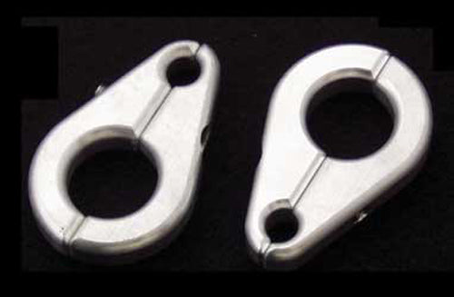 Modquad Brake Line Clamp 1’’arm X 5/16’’ (black) - Silver - Atv Performance Products