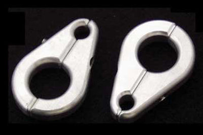 Modquad Brake Line Clamp 1’’arm X 5/16’’ (black) - Silver - Atv Performance Products