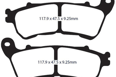 Lyndall Brakes Brake Pad Z + Front `14-up Sportster - Harddrive Products