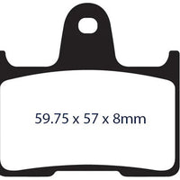 Lyndall Brakes Brake Pad Z+ Rear `14-up Sportster - Harddrive Products