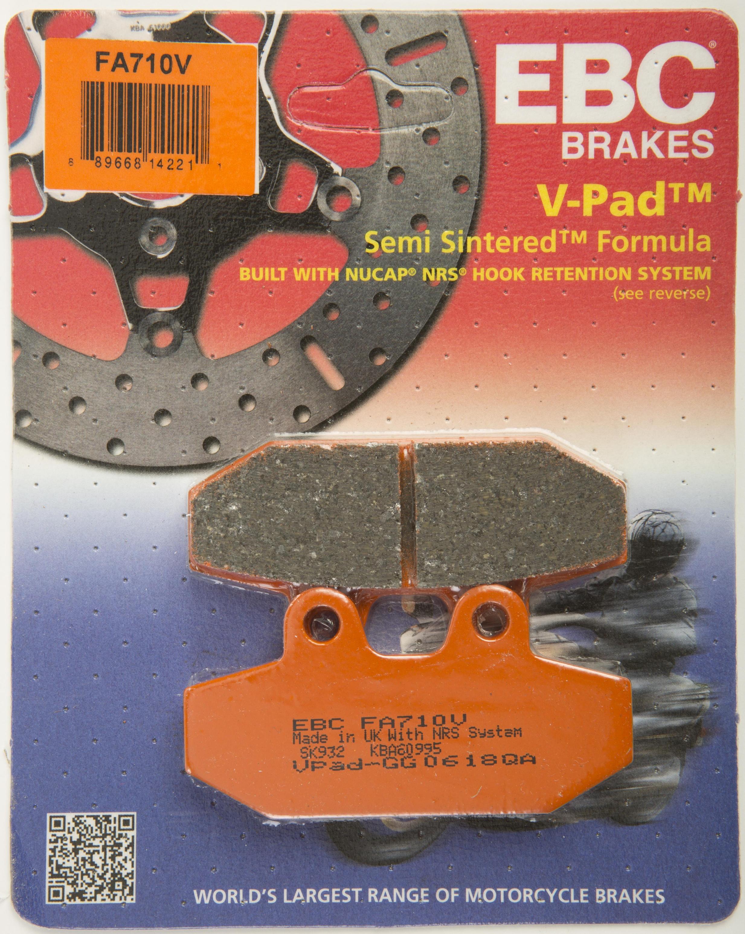 Ebc Brake Pads Fa710v Semi-sintered V Series - Harddrive Products