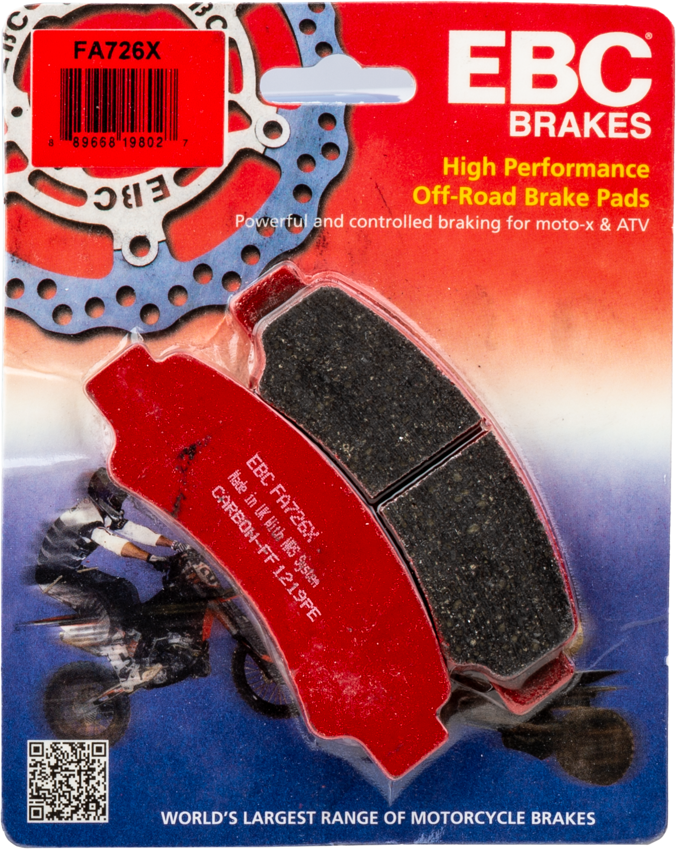 Ebc Brake Pads Fa726x Carbon X Series - Atv Performance Products