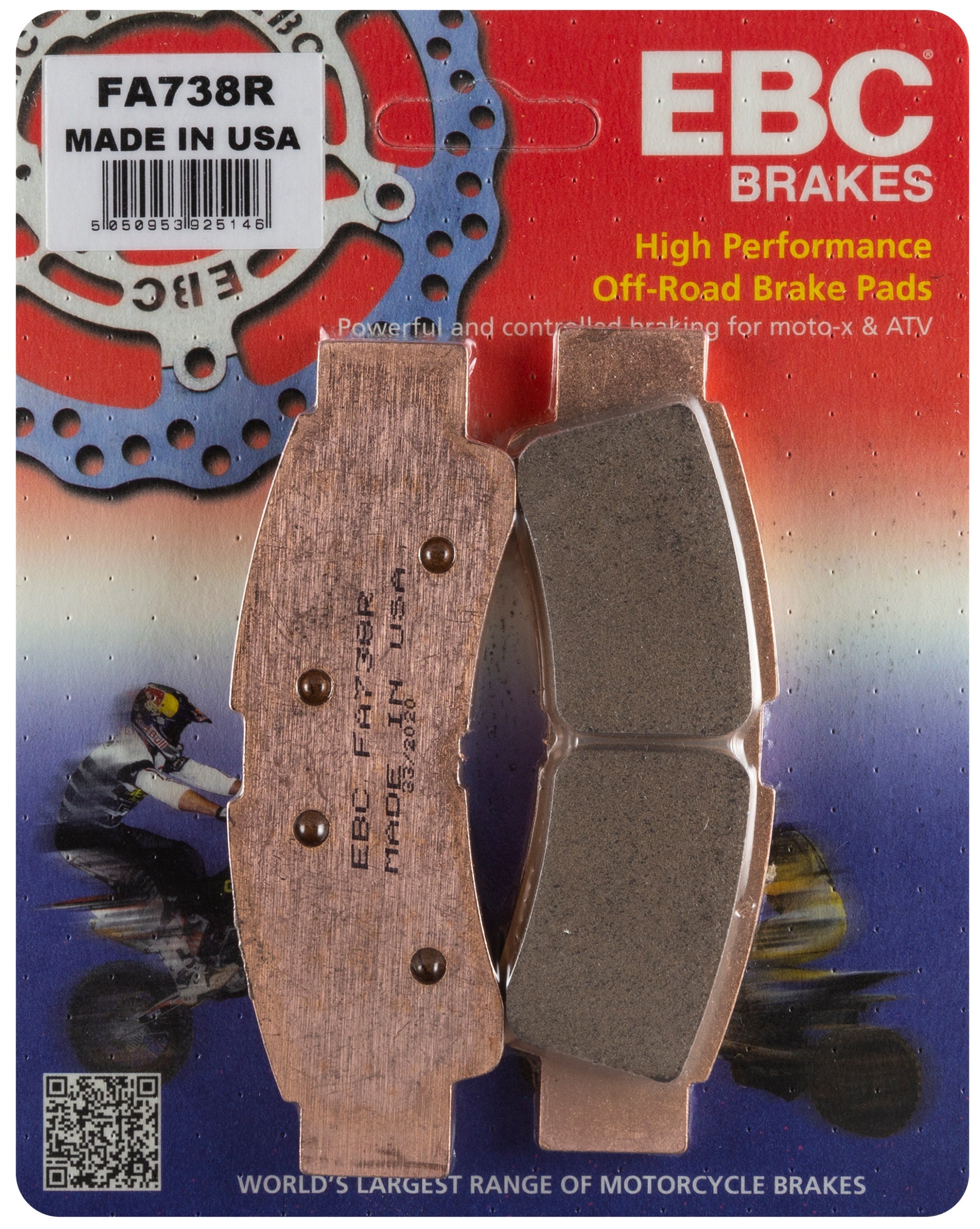 Ebc Brake Pads Fa738r Sintered R Series - Atv Performance Products