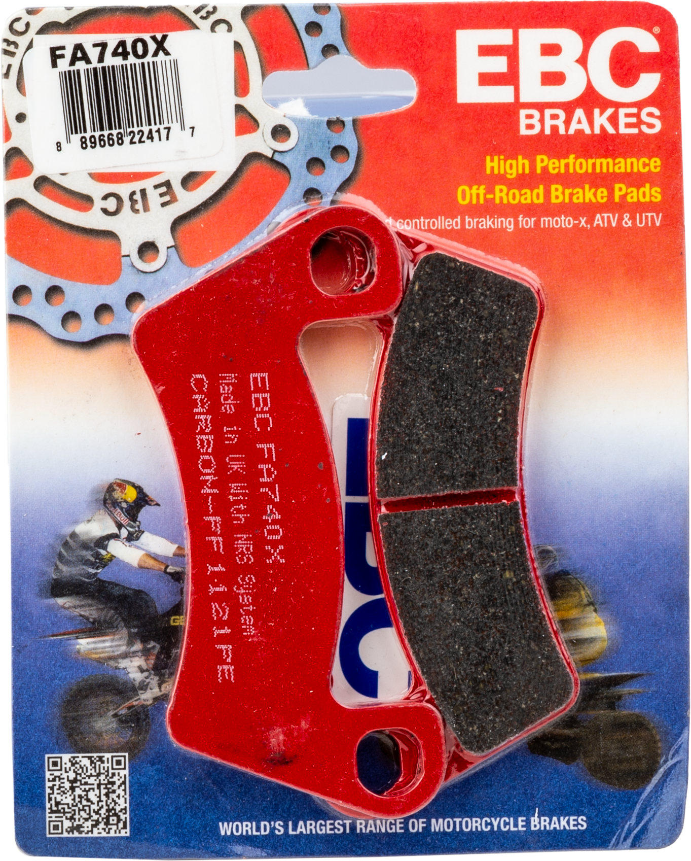Ebc Brake Pads Fa740x Carbon X Series - Atv Performance Products