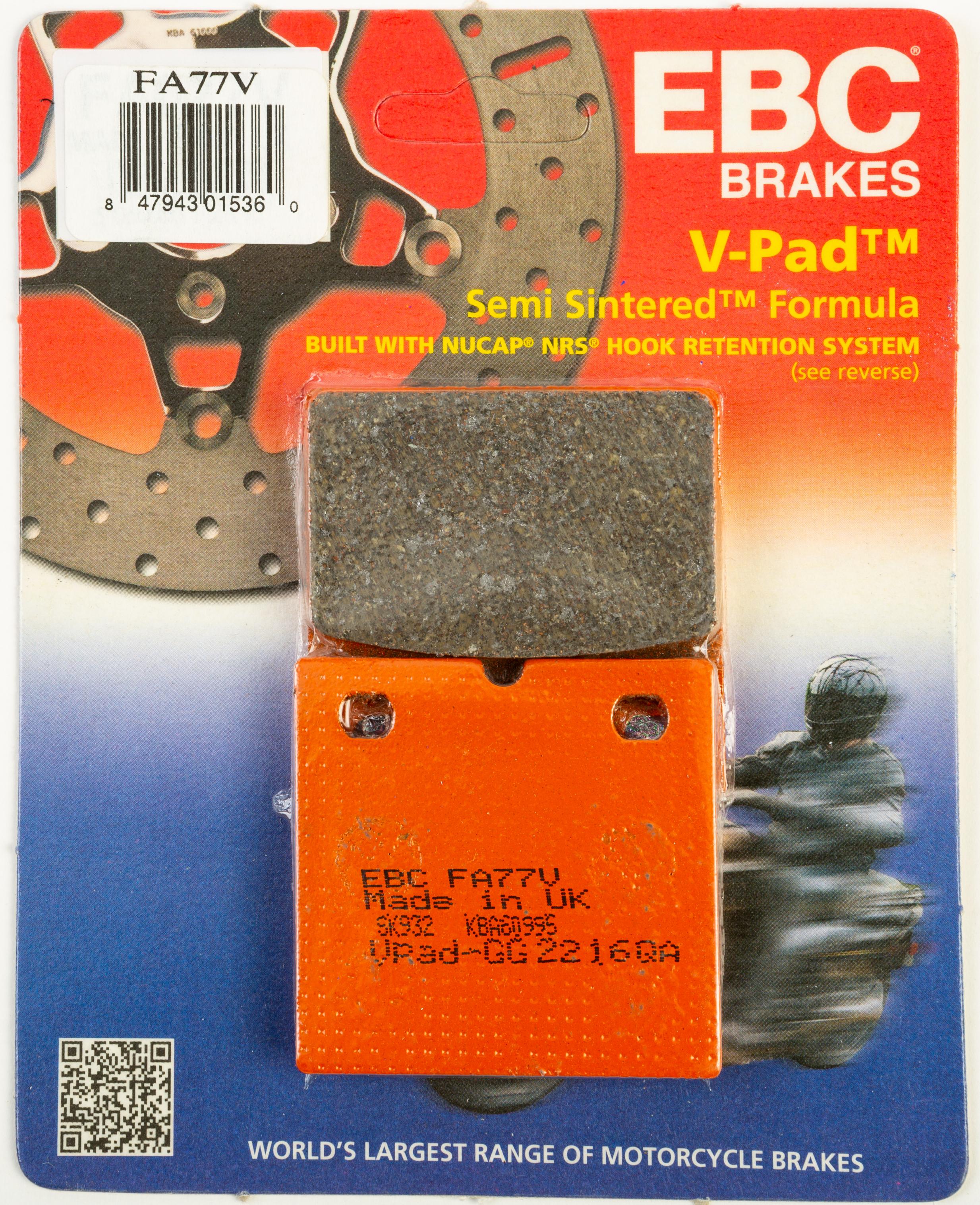 Ebc Brake Pads Fa77v Semi-sintered V Series - Street Collection