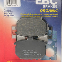 Ebc Brake Pads Fa78 Organic - Harddrive Products