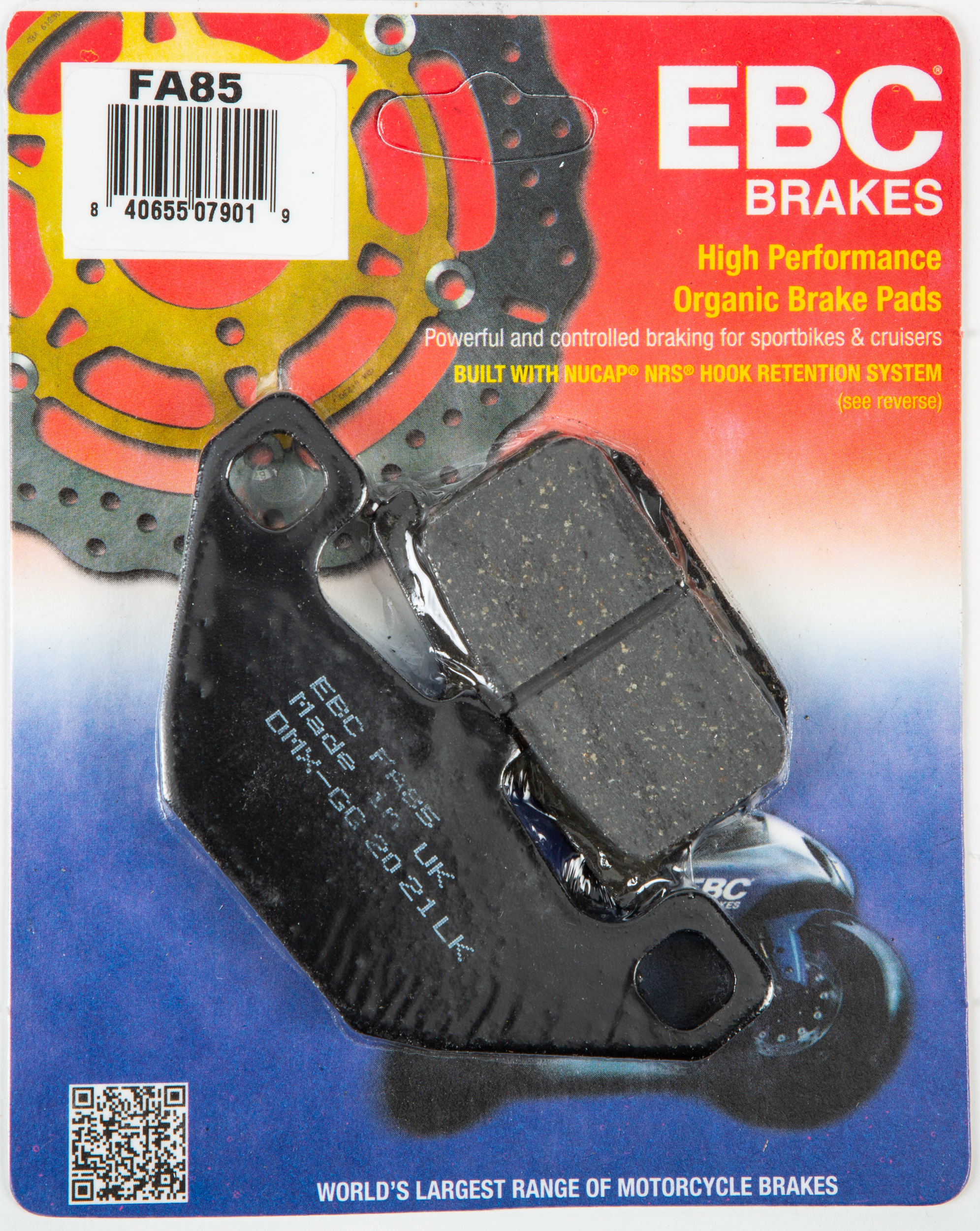 Ebc Brake Pads Fa85 Organic - Street Collection