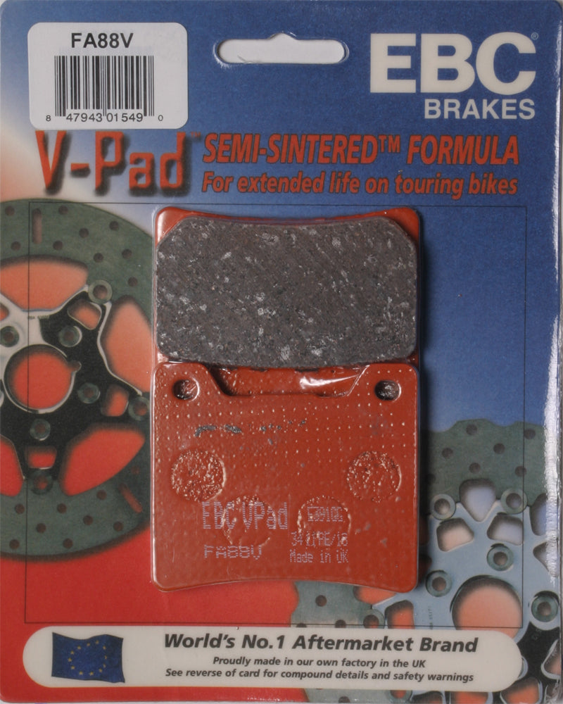 Ebc Brake Pads Fa88v Semi-sintered V Series - Street Collection