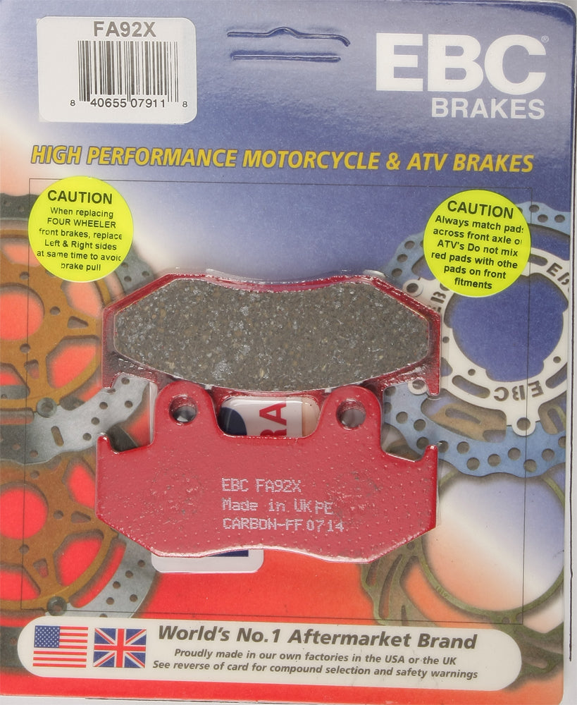 Ebc Brake Pads Fa92x Carbon X Series - Street Collection