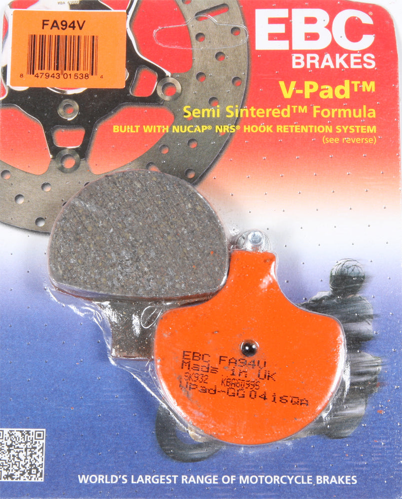 Ebc Brake Pads Fa94v Semi-sintered V Series - Harddrive Products