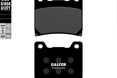 Galfer Brake Pads Semi Metallic Fd057g1054 - Street Collection