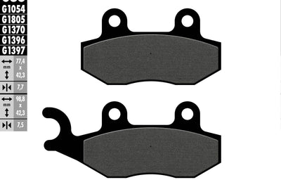 Galfer Brake Pads Semi Metallic Fd086g1054 - Offroad Collection