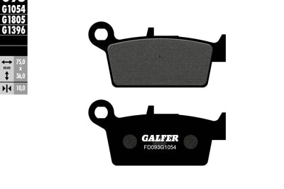 Galfer Brake Pads Semi Metallic Fd093g1054 - Offroad Collection
