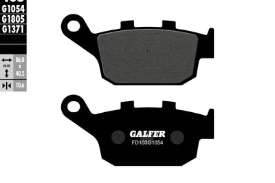 Galfer Brake Pads Semi Metallic Fd103g1054 - Street Collection