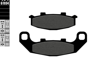 Galfer Brake Pads Semi Metallic Fd104g1054 - Street Collection