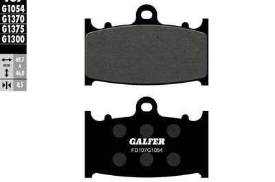 Galfer Brake Pads Semi Metallic Fd107g1054 - Street Collection