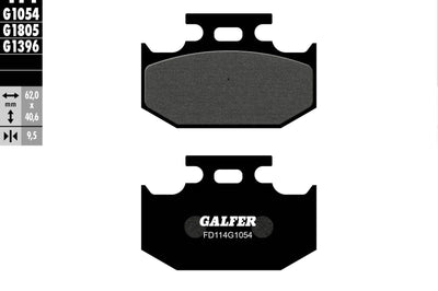 Galfer Brake Pads Semi Metallic Fd114g1054 - Offroad Collection