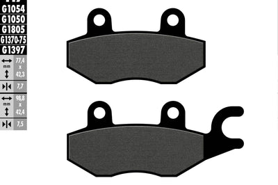 Galfer Brake Pads Semi Metallic Fd117g1054 - Street Collection