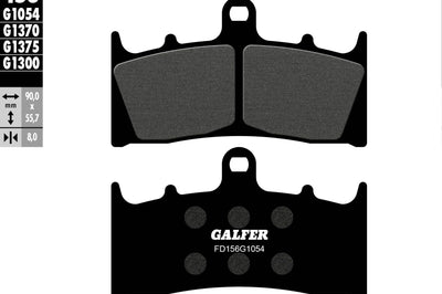Galfer Brake Pads Semi Metallic Fd156g1054 - Street Collection