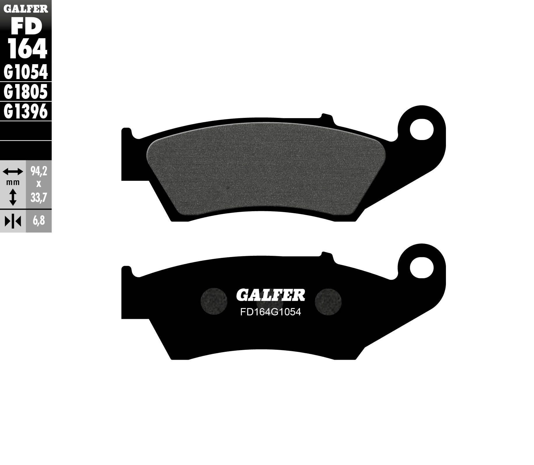Galfer Brake Pads Semi Metallic Fd164g1054 - Offroad Collection