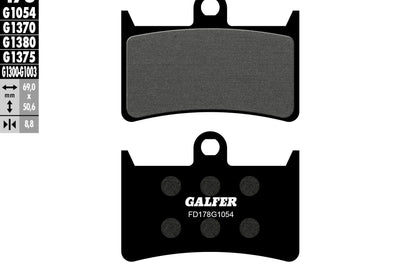 Galfer Brake Pads Semi Metallic Fd178g1054 - Street Collection