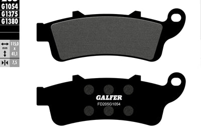 Galfer Brake Pads Semi Metallic Fd205g1054 - Street Collection