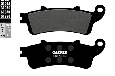 Galfer Brake Pads Semi Metallic Fd207g1054 - Street Collection