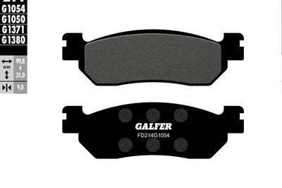 Galfer Brake Pads Semi Metallic Fd214g1054 Street Collection