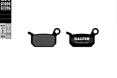 Galfer Brake Pads Semi Metallic Fd230g1054 - Offroad Collection