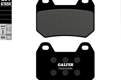 Galfer Brake Pads Semi Metallic Fd251g1054 - Street Collection